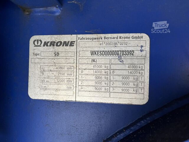Mala Krone DryLiner / Box / Huckepack / BPW Drum