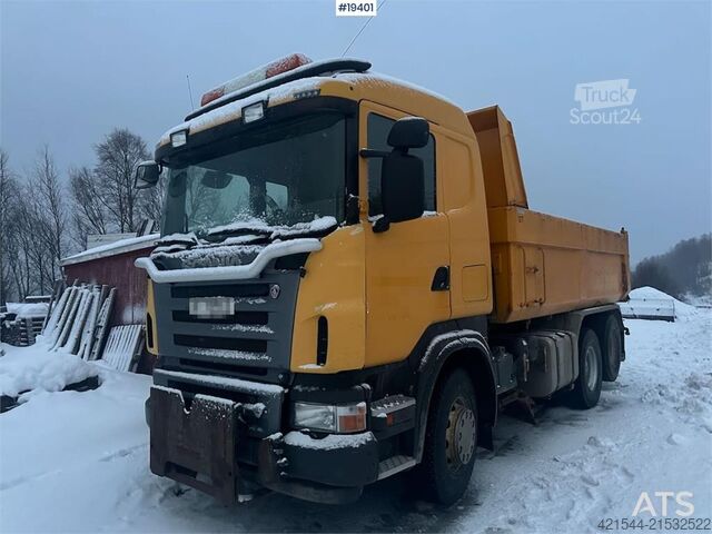 Tipper Scania R500 snowplow-equipped tipper truck – SEE VIDEO