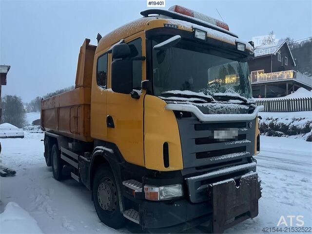 Tipper Scania R500 snowplow-equipped tipper truck – SEE VIDEO