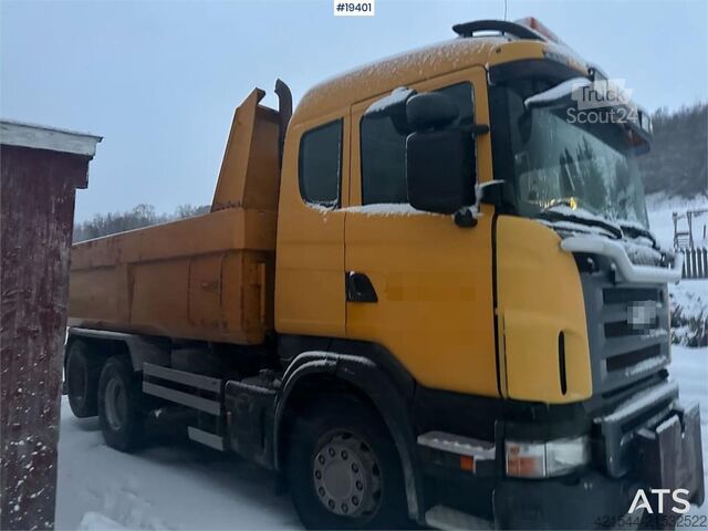 Tipper Scania R500 snowplow-equipped tipper truck – SEE VIDEO