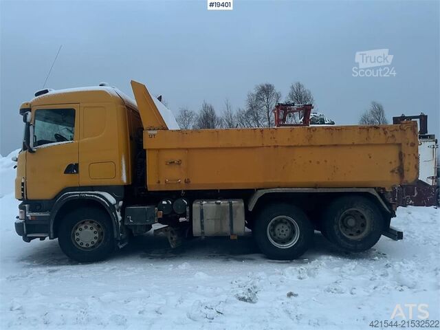 Tipper Scania R500 snowplow-equipped tipper truck – SEE VIDEO