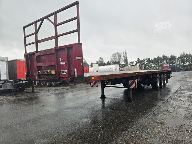 Flatbed RENDERS ROC 12-27 N14 HEAVY DUTY 3 AXLE SEMITRAILER STE...