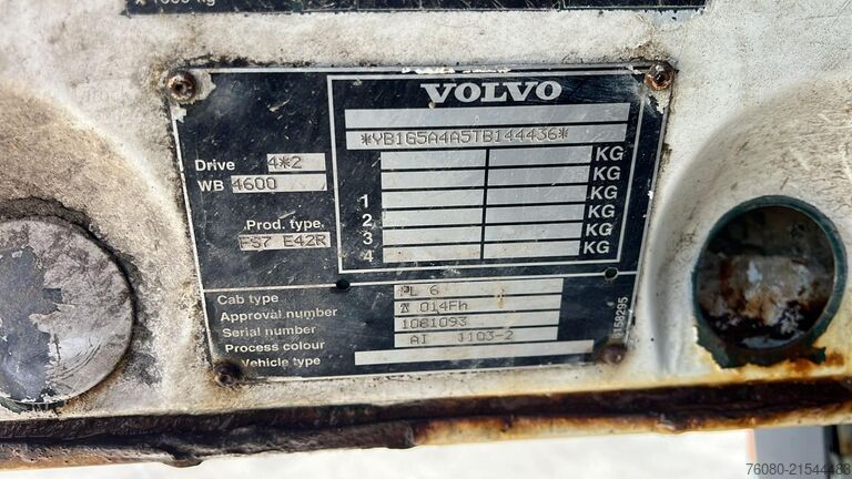 Tipper 3 côtés Volvo FS 7-18 (MANUAL PUMP / POMPE MANUELLE / 18 TONS...