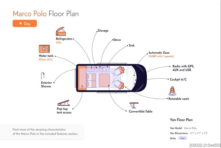 Caravan/camper Mercedes Marco Polo 250d |2022| EURO 6| Automatico | Venditore professio