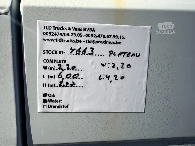 Laadplatform Mercedes-Benz 500-serie **508-VERRY GOOD SHAPE**