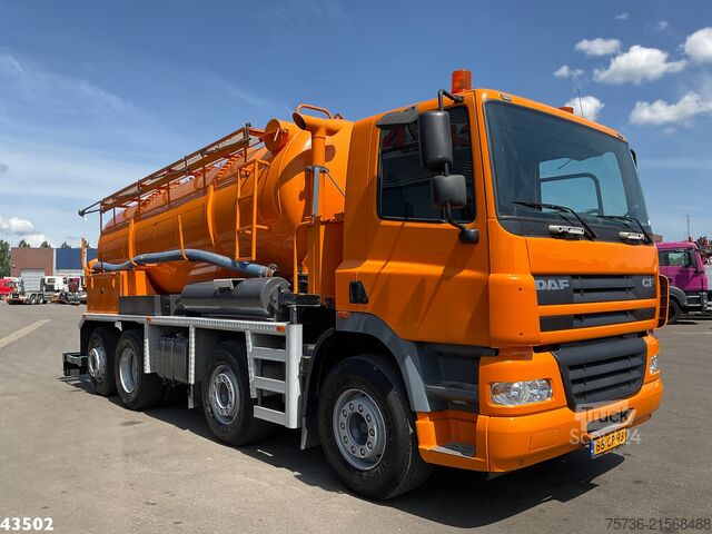 Suction vehicle DAF FAX 85 CF 340 Droge stoffen blaas installatie J...