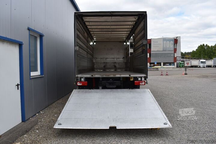 Camion cu platformă și prelată DAF CF 370 E6 4x2 Edscha LBW AHK