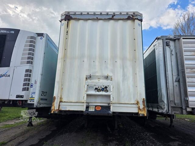 Semiremorcă deschisă cu prelată KRONE Gardine Lowliner, Joloda-Schienen, Hubdach