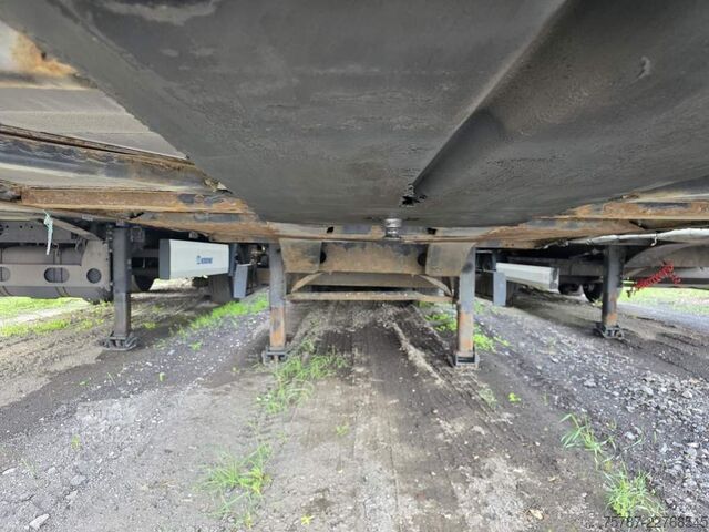 Semiremorcă deschisă cu prelată KRONE Gardine Lowliner, Joloda-Schienen, Hubdach