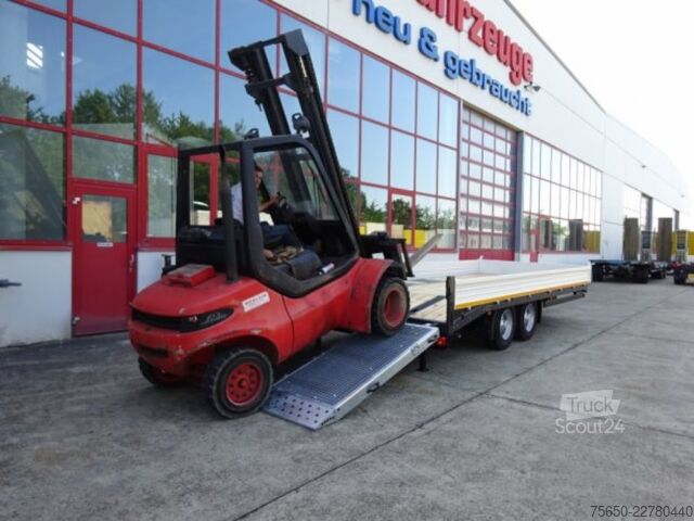 Reboque com plataforma rebaixada Möslein TTT 11-6,2 BR Orange  Tandemtieflader mit breiten RampenNeufahrzeug