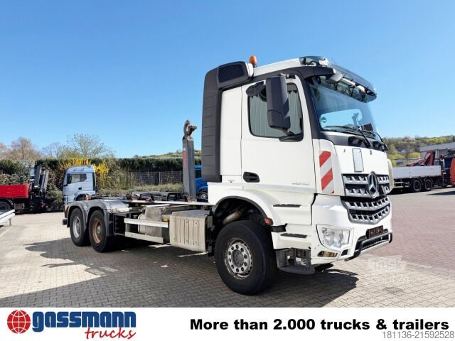 Kroklastbil Mercedes-Benz Arocs 2645 6x4, Hiab Abrollkipper XR18S59 bis 7 m