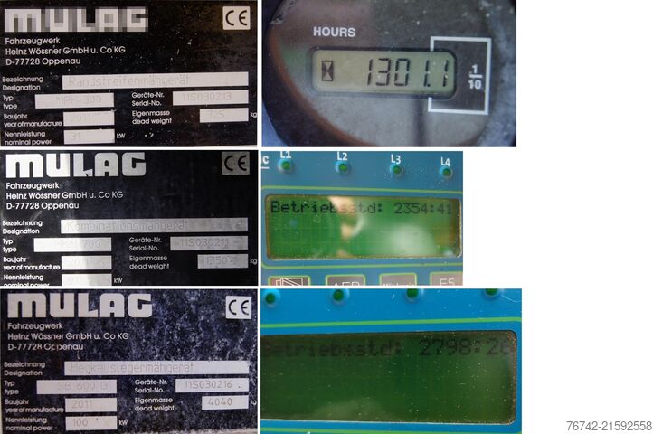 грузовик специального назначения Mercedes-Benz Unimog U500 / MULAG SB 600 / Triomäher / Hydrostat