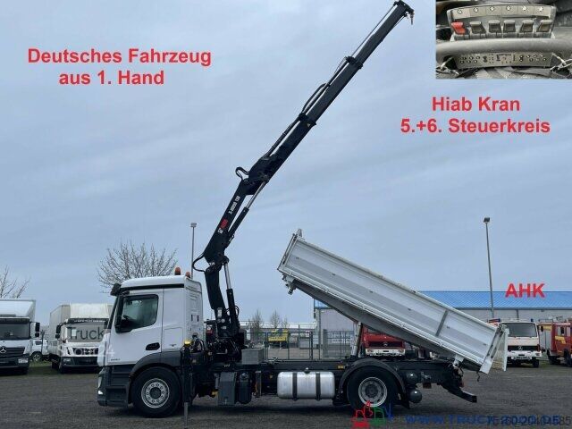 Lastbilmonteret kran Mercedes-Benz Antos 1830 Hiab X-HIDUO138E2 Kran +FB 5+6 Kreis