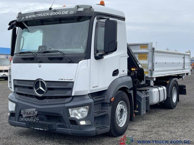 Lastbilmonteret kran Mercedes-Benz Antos 1830 Hiab X-HIDUO138E2 Kran +FB 5+6 Kreis