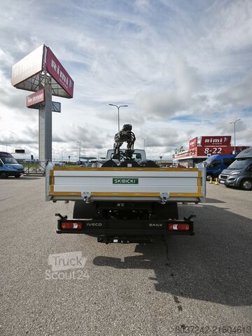 Тристранен самосвал с кран Iveco Daily 72C18H