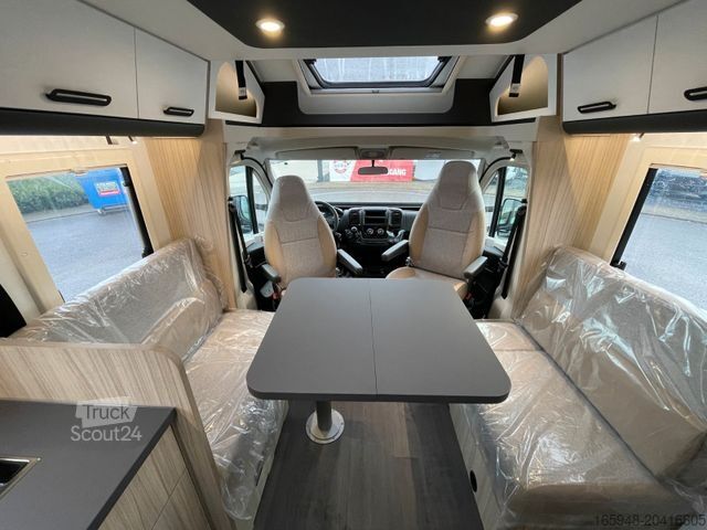 Teilintegriertes Wohnmobil GLUECKSMOBIL S 72DL *Hubbett*Face-to-Face