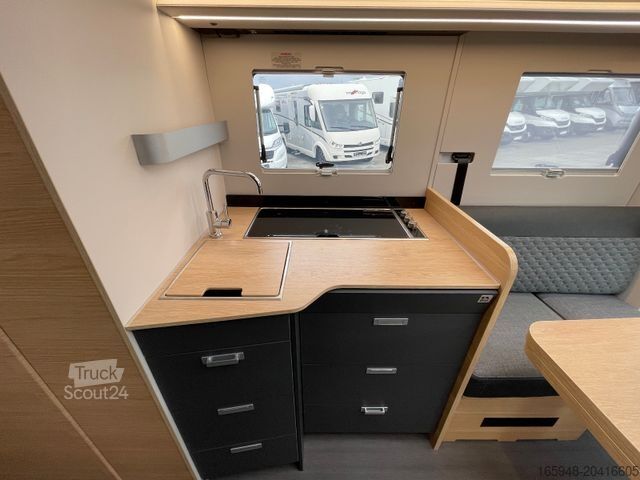Teilintegriertes Wohnmobil GLUECKSMOBIL S 72DL *Hubbett*Face-to-Face