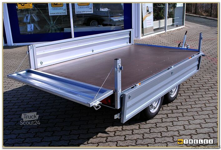 Trailer för bil Brenderup 3251STB 1300 kg Tandem-Hochlader NEU