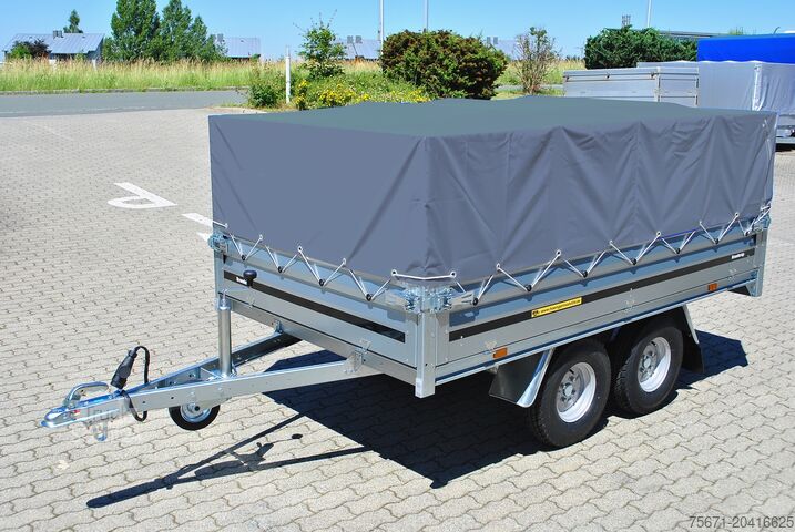Trailer för bil Brenderup 3251STB 1300 kg Tandem-Hochlader NEU