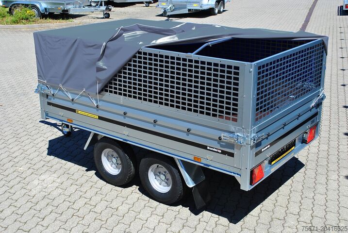 Trailer för bil Brenderup 3251STB 1300 kg Tandem-Hochlader NEU