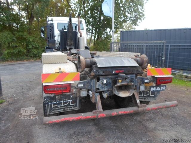 Kroklastebil MAN TGS 41.480/8x4/Abroller HIAB KNICKARM