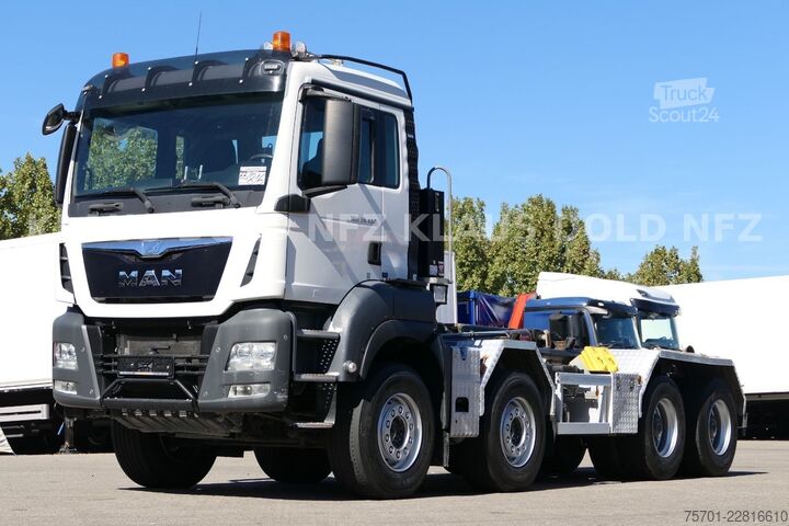 Камион с кука за контейнери MAN TGS 35.480 Abrollkipper Hiab Retarder Euro 6