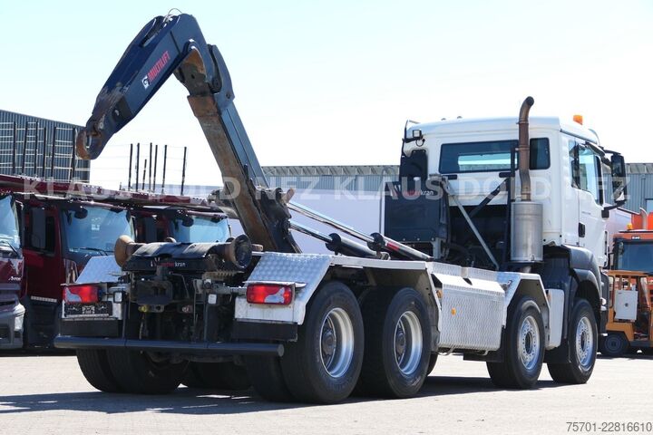 Камион с кука за контейнери MAN TGS 35.480 Abrollkipper Hiab Retarder Euro 6