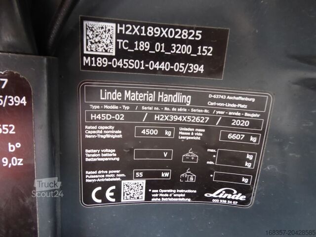 Voorlader vorkheftruck Linde H45D-02