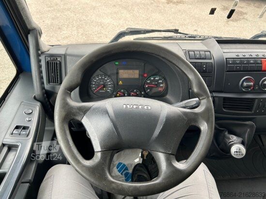 Flatbed truck with tarp IVECO EUROCARGO 120E22 PLANE, SCHALTER LBW