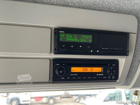 Flatbed truck with tarp IVECO EUROCARGO 120E22 PLANE, SCHALTER LBW