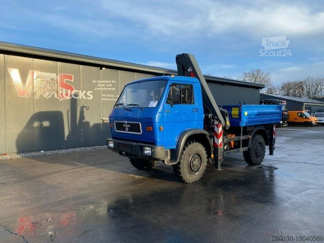 Pritschenwagen MAN 8.180 BB 4x4 Hiab LK Pritschenaufbau