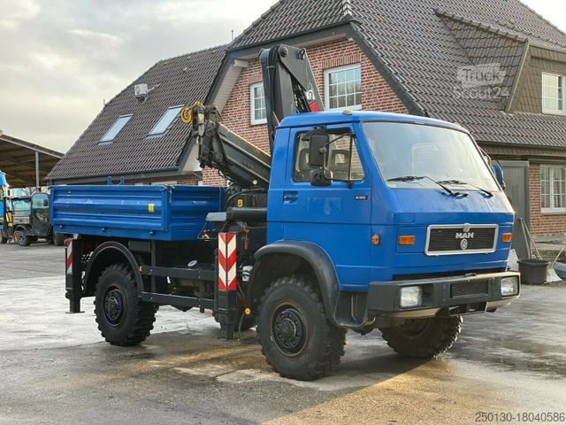 Pritschenwagen MAN 8.180 BB 4x4 Hiab LK Pritschenaufbau