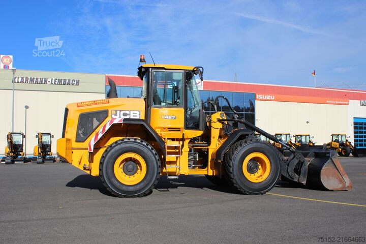 Chargeuse-pelleteuse JCB 427 HT High-Lift Hubgerüst + 40 cm