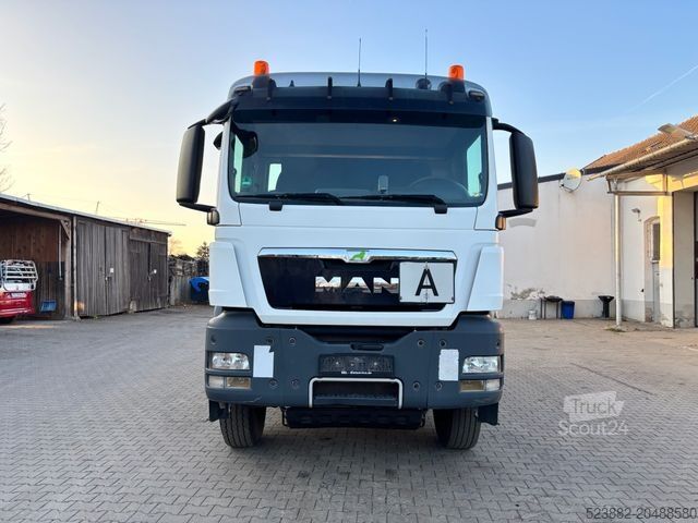 Tre-sidet tipbil MAN TGS 26.480 Pritarder*Meiller*Bordmatik*AHK*TOP