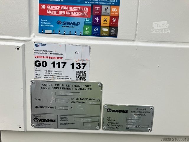 Değiştirme kasalı treyler KRONE Wechselbrücke Koffer