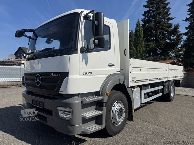 Axor 1829 L platós teherautó, 7,35 m-es raktér, légrugózás Mercedes-Benz Axor 1829 L Pritsche 7,35m, Luftfederung