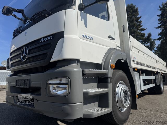 Axor 1829 L platós teherautó, 7,35 m-es raktér, légrugózás Mercedes-Benz Axor 1829 L Pritsche 7,35m, Luftfederung