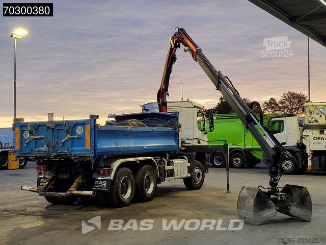 Tipper med kran Mercedes Arocs 3343 6X4 Palfinger PK12.501 SLD Kran Cran...