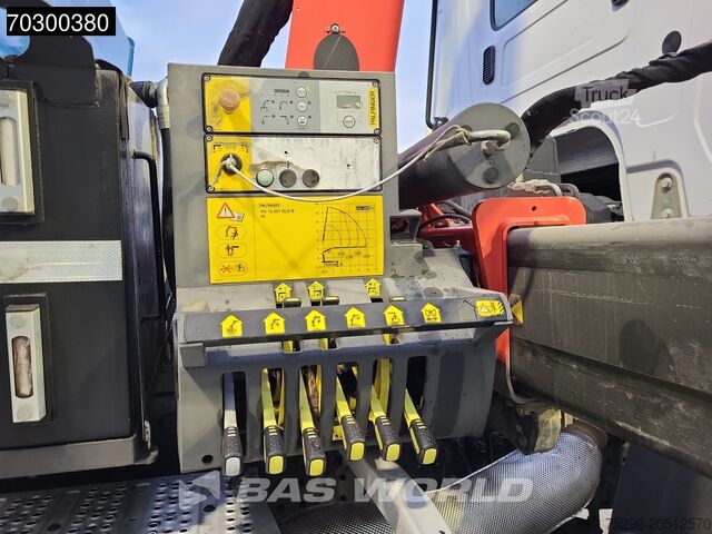 Tipper with crane Mercedes Arocs 3343 6X4 Palfinger PK12.501 SLD Kran Cran...