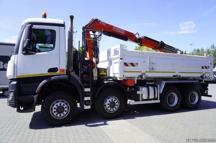 قلاب تفريغ ثنائي الاتجاه Mercedes-Benz Arocs 3236 8x4 / HDS Fassi F155A.0.22