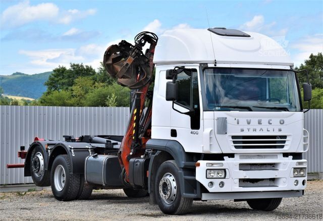 Vozidlo s hákom na kontajnery IVECO STRALIS 400 * ABROLLKIPPER * ESSEL 0902* TOP