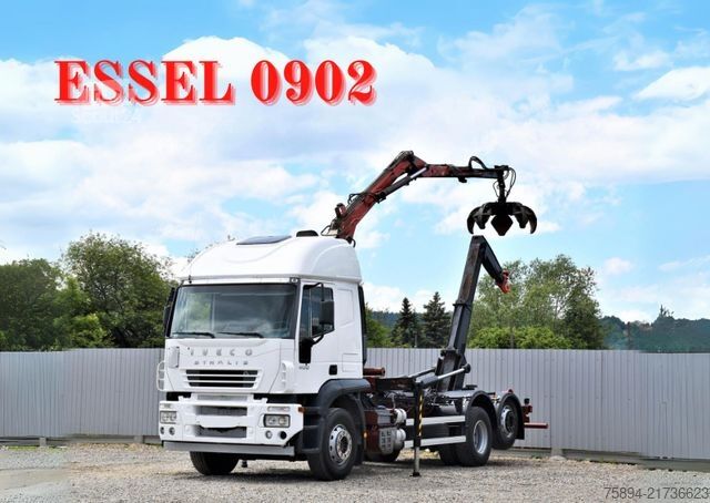 Autožeriav IVECO STRALIS 400 * ABROLLKIPPER * ESSEL 0902* TOP
