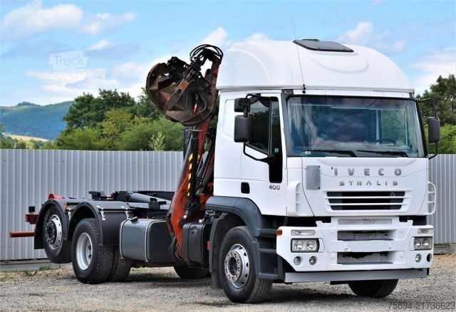 Autožeriav IVECO STRALIS 400 * ABROLLKIPPER * ESSEL 0902* TOP