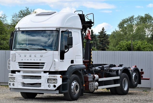 Autožeriav IVECO STRALIS 400 * ABROLLKIPPER * ESSEL 0902* TOP
