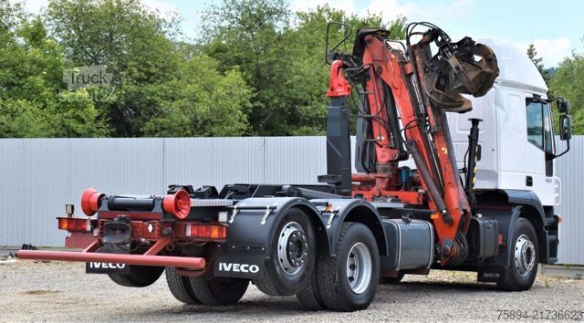 Autožeriav IVECO STRALIS 400 * ABROLLKIPPER * ESSEL 0902* TOP