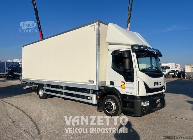 Skåplastbil med hydraulisk bakgavellyft Iveco Eurocargo 120