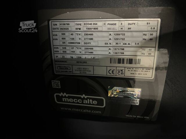 Aggregeret Scania DC16 - 550 kVA Stage V Genset - DPX-19929