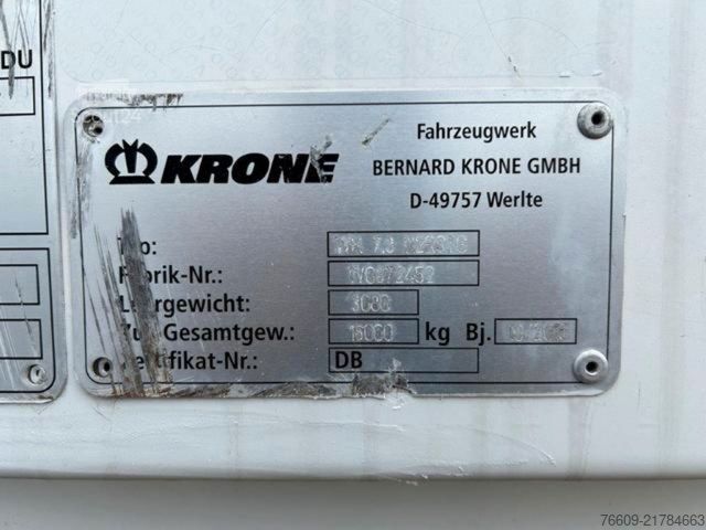 Wissellaadbak oplegger KRONE Heck Alu.- Rolltor