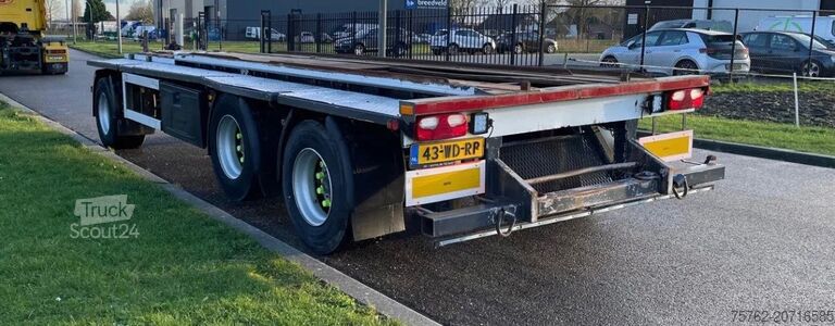 Transport av containere GS 3 asser container aanhanger | APK NIEUW | ov...