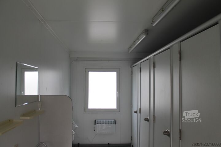 20 ft. sanitaire container, gebruikt 20 ft. Sanitärcontainer, gebraucht Herrren Sanitärcontainer, gebr. 3m
